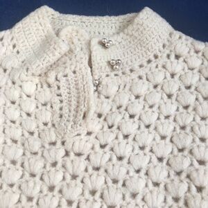Vintage handknit sweater circa 1960's